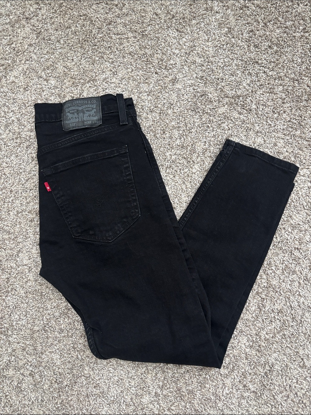 Levi's Men’s Black Straight-Leg Jeans